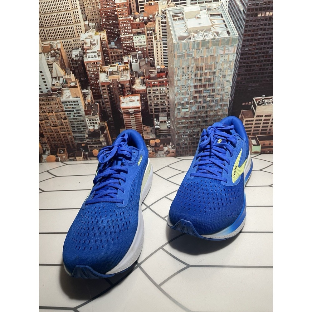 Brooks Adrenaline GTS 24 Men's 10 .5 Blue White Athletic Sneaker Running Shoe